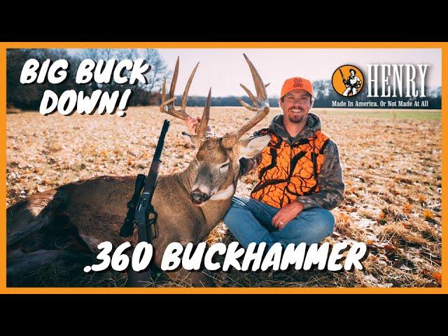 Henry .360 Buckhammer Nebraska Deer Hunt | BIG BUCK DOWN!