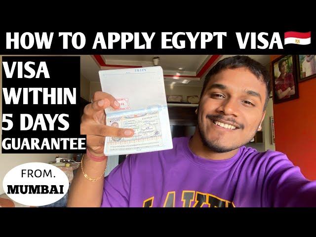 Easy way to apply Egypt visa || from Mumbai ||touristic Indian || Egypt visa||