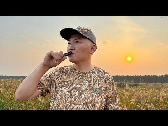 Как манить крякву. Обучающее видео по игре на духовом манке на крякву