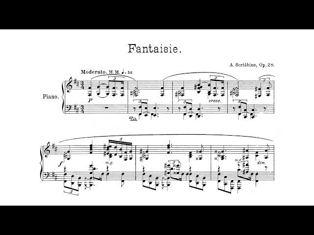 Scriabin - Fantaisie, Op. 28 [Alexander Melnikov]
