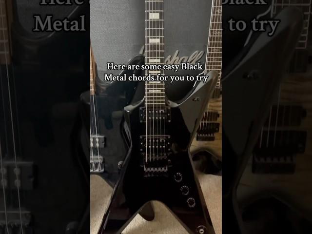 Easy Black Metal Guitar Chords  #blackmetal #guitar #metal
