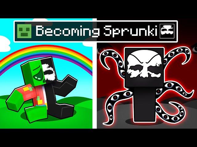 Becoming the BLACK SPRUNKI in Minecraft!