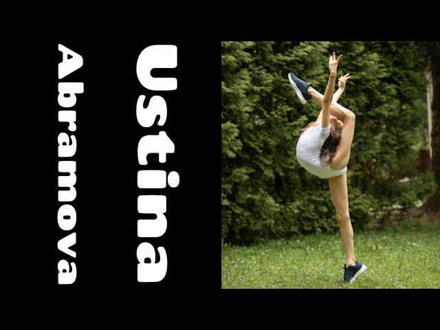 Ustina is an incredibly flexible gymnast