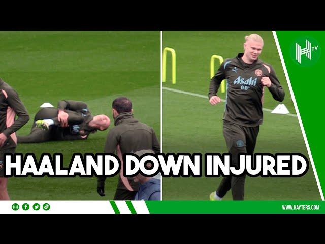 Haaland Goes Down INJURED in Man City Training