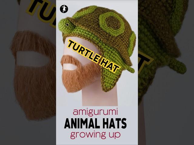 Crochet pattern from Amigurumi Animal Hats Growing Up by Linda Wright on Amazon #Crochet #amigurumi