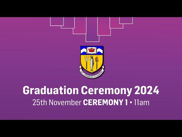 City of Glasgow Winter Graduations November 2024 - Ceremony 1 (11am)