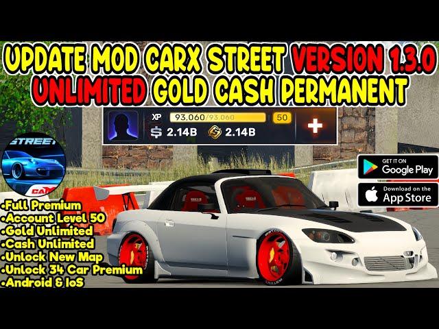 Update Mod Carx Street Unlimited Gold Cash Permanent Version 1.3.0