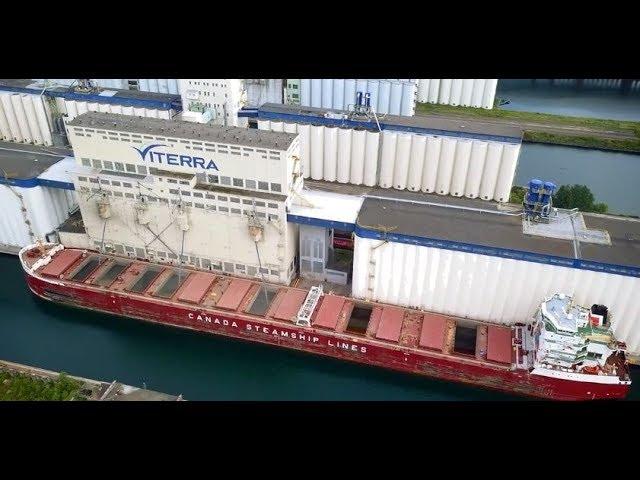 Grain loading and discharge operations – MV CSL St-Laurent – Thunder Bay to Montreal