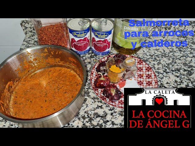 Sofrito de ñora o salmorreta para arroces y calderos#recetasfaciles#arroces#cocinatradicional