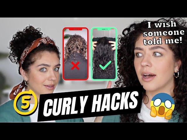 5 CURLY HAIR HACKS | I wish I knew sooner!