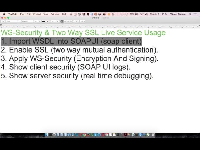 WS Security And Two Way SSL Live Service Usage