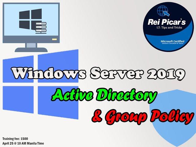 Activity in Windows Server 2019 Course: Active Directory & Group Policy