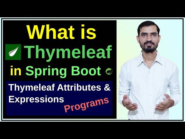 #15 What is Thymeleaf || Spring Boot Thymeleaf Tutorial with Programs || Full Course [Hindi]