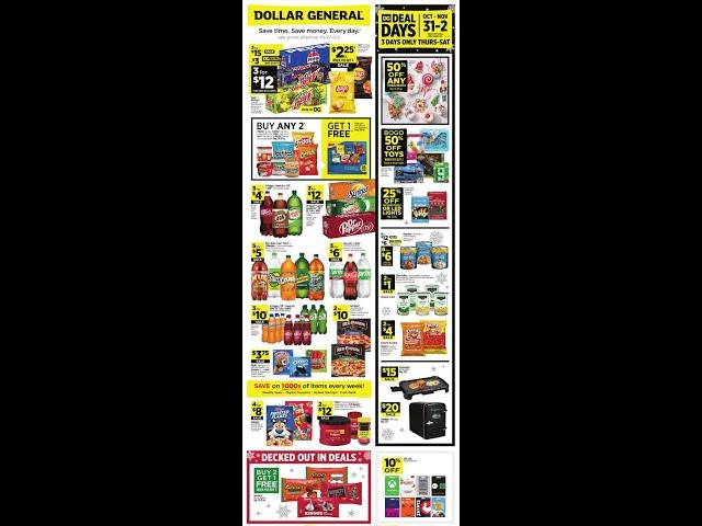 Dollar General Weekly Ad October 27 – November 2, 2024