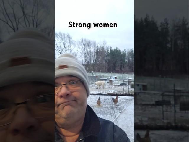 Strong women! #funny #comedy #happy #goat #joke #farm #chicken #marriage #relationship #women