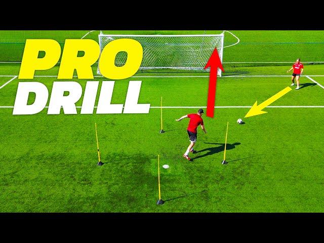 Pro-Level Finishing Drill to Score Goals from Cutbacks ️ 