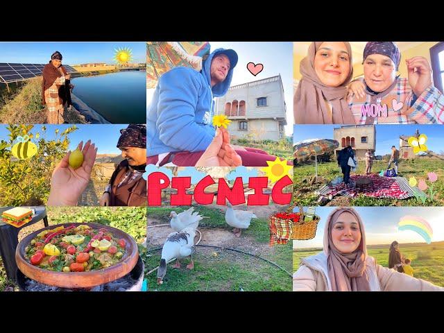 Picnic Day | نهار في الفيرمة مع العائلة (ماما طاحت لينا  و صدق ياسين ماكيبغينيش)