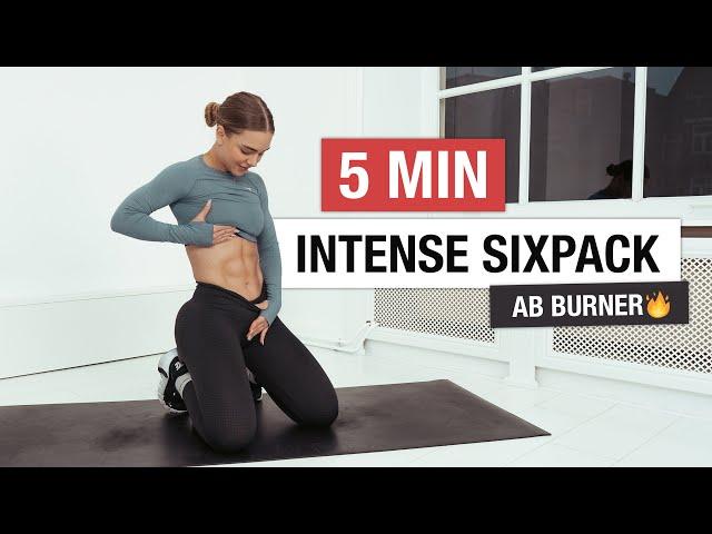 5 MIN INTENSE AB WORKOUT for a SIXPACK | 24-day FIT challenge