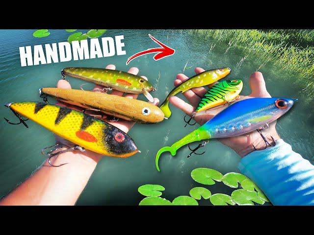 PIKE FISHING: Handmade vs Factory Lures  (Crazy action!!!)
