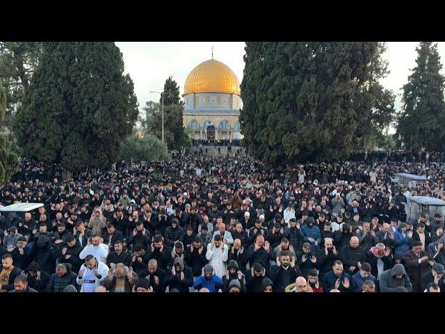 Morning prayers at Jerusalem's Al-Aqsa to mark Eid al-Fitr | AFP