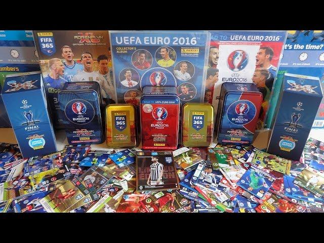 36 Booster Packs - 17 Limited Edition Cards Panini EURO TCG France - FIFA 365 + Champions  League