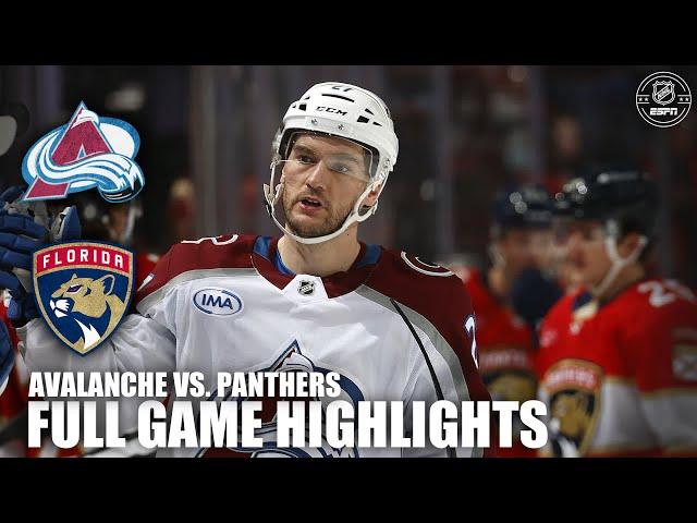 Colorado Avalanche vs. Florida Panthers | Full Game Highlights | ESPN NHL