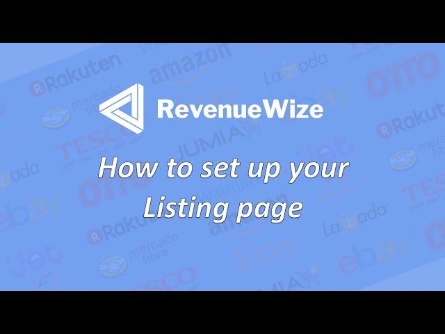 Amazon PPC - RevenueWize guide - How to set up your Listing page