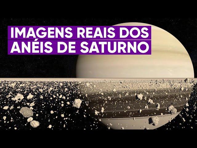 O primeiro vídeo real dentro dos anéis de Saturno