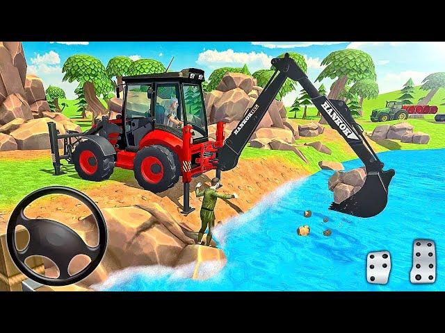 JCB 3DX Backhoe Loader With Passenger New Mod Bus Simulator Indonesia Android Gameplay