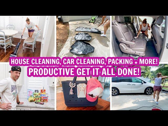 EXTREME CLEAN WITH ME + CAR CLEANING MOTIVATION + PACKING FOR VACATION & MORE!