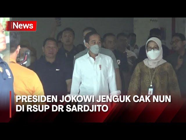 Datang ke Yogyakarta, Presiden Jokowi Jenguk Cak Nun di RSUP Dr Sardjito