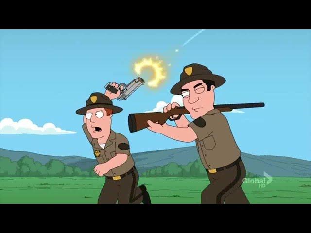 Family Guy - Good thing bad guys are such terrible shots