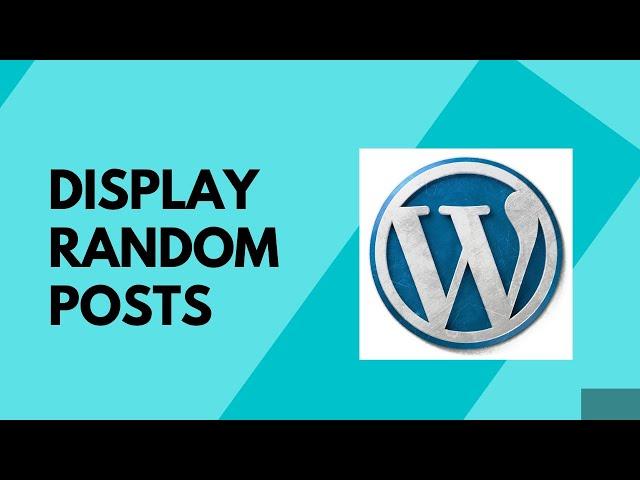 How To Display Random Posts In A WordPress Sidebar