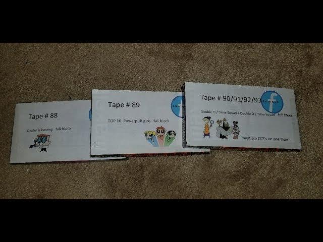 RARE Cartoon Network 90s & 2000s VHS tapes! Recorded off TV!