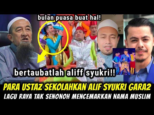 USTAZ SEKOLAHKAN ALIFF SYUKRI ROS4KKAN NAMA MUSLIM