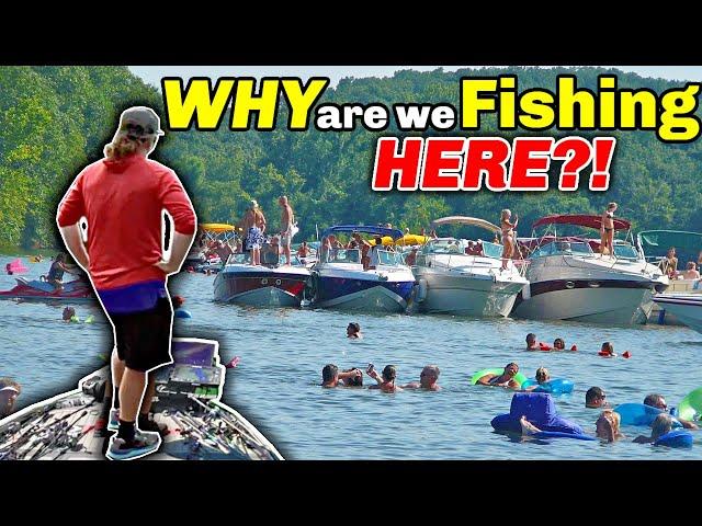 Pro Fishing Tournament at the Biggest PARTY Lake in the Country?!