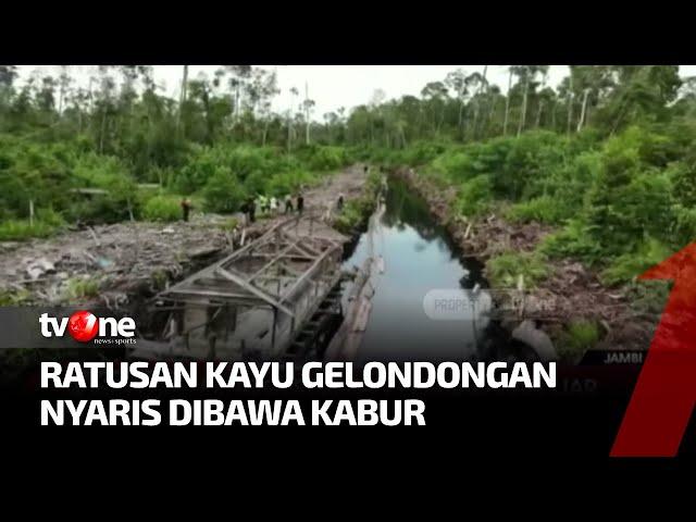 Gerebek Pembalakan Liar di Jambi, Pelaku Melarikan Diri | Kabar Petang tvOne