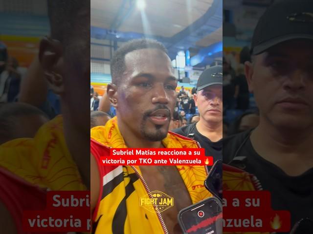 Subriel Matías SE EXPRESA tras NOQUEAR a Gabriel Gollaz Valenzuela  #shorts