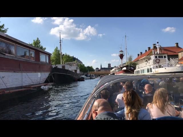 Copenhagen Inner Harbor and Canal Tour 4K Motion Timelapse