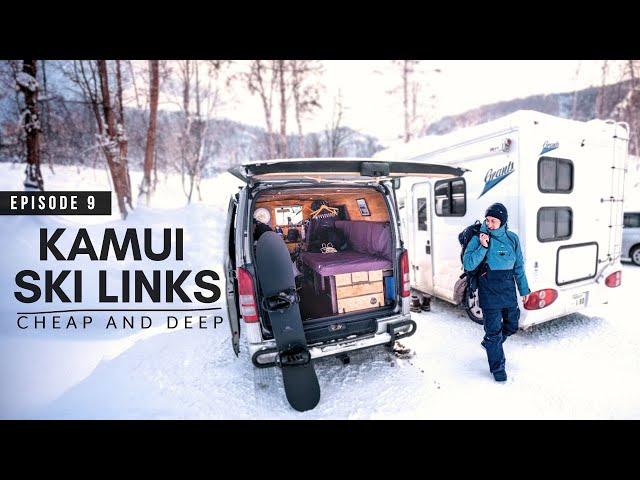 KAMUI SKI LINKS | Cheapest Resort in Hokkaido [日本語字幕] #vanlife #車中泊