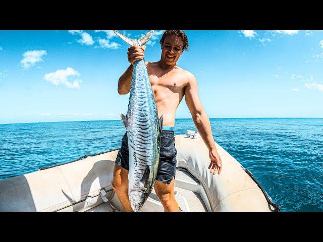 24 HOURS In The Life of Nick Fry - Offshore Fishing Spanish Mackerel - Catch n Cook