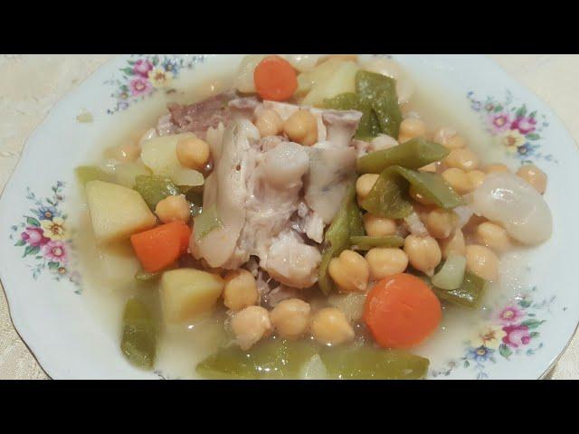 Puchero o cocido de garbanzos en olla GM G