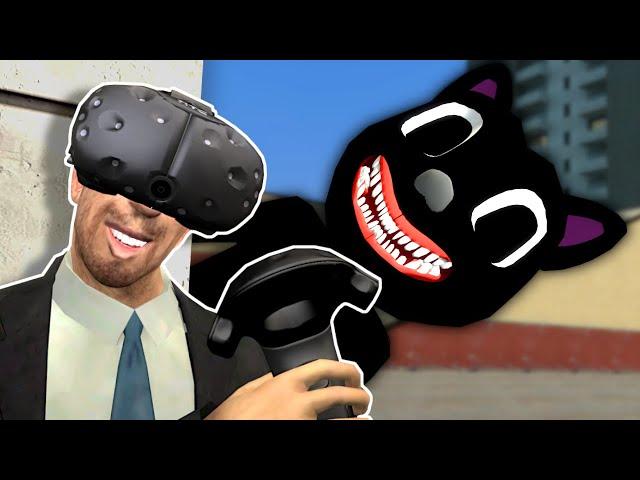 Running from Monsters in Gmod VR! - Garry's Mod Multiplayer Gameplay