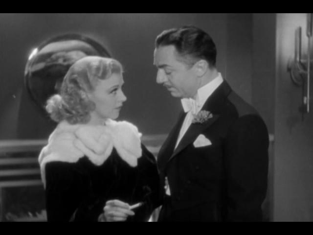 Ginger Rogers and William Powell in Star of Midnight