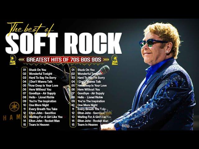 Elton John, Phil Collins, Bee Gees, Rod Stewart  Most Beautiful Soft Rock Songs Collection