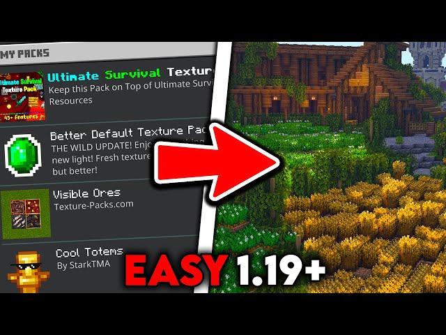 How to Download Texture Packs for FREE In Minecraft Bedrock 1.20!