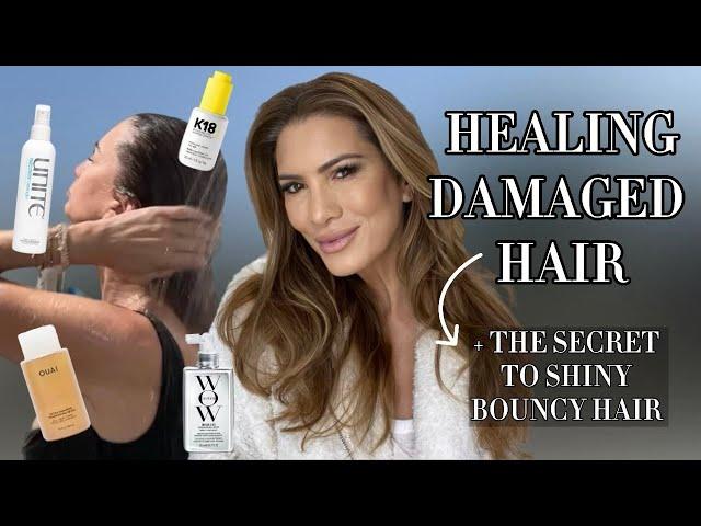 *HOW I HEALED MY DAMAGED HAIR* The secret to shiny + bouncy hair! My full routine