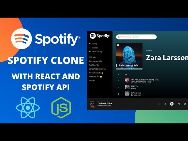  Build Spotify Clone with React JS and Styled Components using Spotify API and Context API