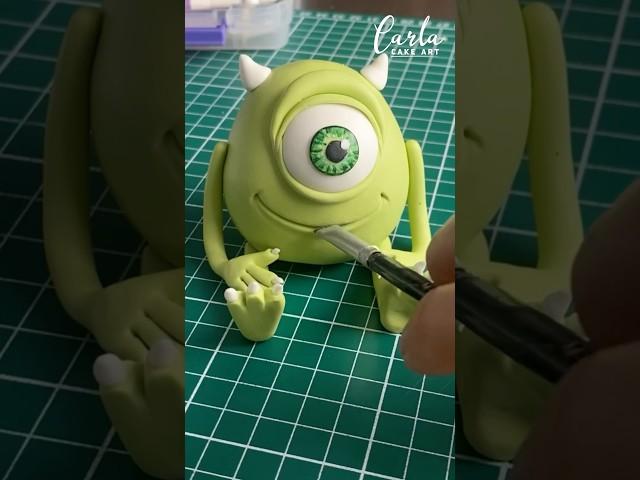 Mike Wazowski Cake Topper. Tutorial disponible. Suscríbete ️