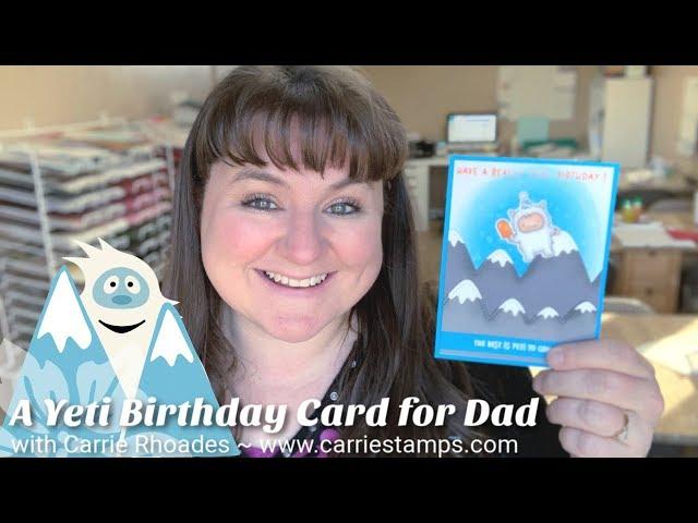 Lawn Fawn Yeti or Not Birthday Card